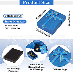 Прямоугольные бумажные коробки для хранения ювелирных наборов с бантом&nbsp;CON-TAC0014-04E