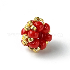 Миюки круглые рокайльские бусины бисерные подвески&nbsp;PALLOY-MZ00207