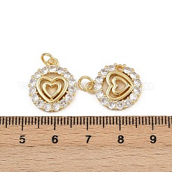 Messing micro pave klare zirkonia anhänger&nbsp;ZIRC-I367-14G-07