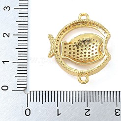 Стойка покрытие латунь микропаве прозрачный кубический цирконий рыбка соединительные подвески&nbsp;kk-A234-46G