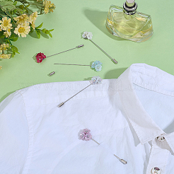 5 шт. булавки для лацкана из нержавеющей стали 304 с изображением незабудки&nbsp;JEWB-PH01279