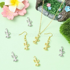 8 шт. 2 цвета латунные подвески с микропаве и кубическим цирконием&nbsp;KK-CJ0003-13