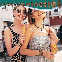 90шт 15 стиля покрытия акриловых бусин&nbsp;OACR-PH0004-25