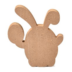 Décorations d'affichage en bois naturel sur le thème de pâques&nbsp;AJEW-P087-A05