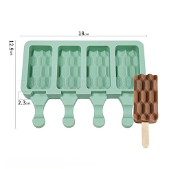 Rechteckige Eiscreme-Silikonformen in Lebensmittelqualität zum Selbermachen&nbsp;DIY-D062-04A