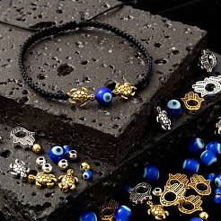 Malocchio e hamsa mano/mano di miriam perline kit per kit di ricerca di gioielli fai da te&nbsp;DIY-LS0003-94