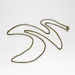 Изготовление колье из железной цепи Роло&nbsp;MAK-J009-41AB