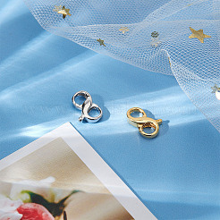 2 шт. 2 цвета 925 серебряных застежки-карабины с двойным открытием&nbsp;FIND-SC0003-52