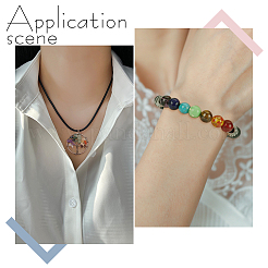 DIY-Set zur Schmuckherstellung mit gemischten Steinen und Chakra&nbsp;DIY-CA0003-69