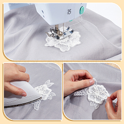 24 stücke 12 arten computerisierte stickerei polyester ornament zubehör&nbsp;DIY-GA0007-55C
