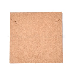 Крафт-бумага ювелирные изделия подвески ожерелья демонстрационные карточки&nbsp;CDIS-T004-10