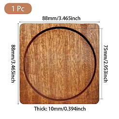 1 sottobicchiere in legno di faggio&nbsp;WOOD-DJ0001-11