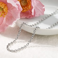 Ожерелья из цепочек из нержавеющей стали 304 толщиной 3 мм&nbsp;NJEW-T016-09P