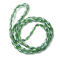 Прозрачные стеклянные бусины гальваническим пряди&nbsp;GLAA-K064-05A-PL05