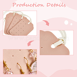 6 шт. 2 стиля серьги-подвески из искусственной кожи с картами и шнуром&nbsp;ODIS-SC0001-09