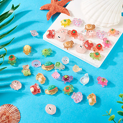 45 шт. 3 стиля светящихся прозрачных смоляных морских организмов украшения&nbsp;DJEW-TA0001-23