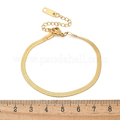 Pulseras de cadena de serpiente de acero inoxidable 304 para mujeres y hombres.&nbsp;STAS-S157-36A-G