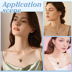 8 шт. 2 стильных латунных кабельных цепочек ожерелья&nbsp;NJEW-PH01572