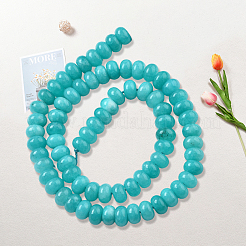 2 нити бусин из натурального белого нефрита&nbsp;G-PA0001-23B