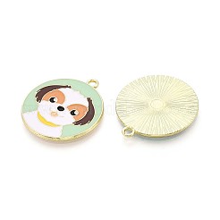 Подвески из экологически чистого сплава с эмалью&nbsp;ENAM-Q437-057-NR