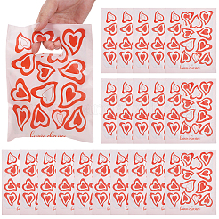 100 borsa riutilizzabile ecologica con stampa a cuore&nbsp;ABAG-SP0001-61A-B
