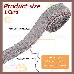 Лента с кисточками из полиэстера&nbsp;OCOR-WH20003-55B