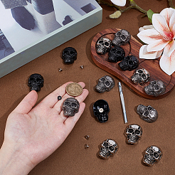 15 шт. 3-х цветные декоративные заклепки из сплава&nbsp;AJEW-OC0014-85