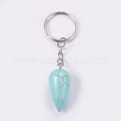 Portachiavi turchese sintetico&nbsp;KEYC-P041-B03
