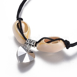 Cavigliera in cordoncino di cotone cerato cinese&nbsp;AJEW-AN00247