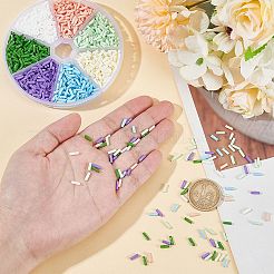 70 г двухцветные непрозрачные стеклянные бусины-скрутки&nbsp;GLAA-PH0003-70