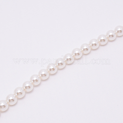 Ручки для мешков с круглыми бусинами из белого акрила&nbsp;FIND-TAC0006-23C-01