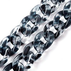 Taschengriffe aus Acryl mit Leopardenmuster&nbsp;FIND-WH0050-05A