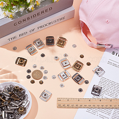 40 шт. 4-х цветные кнопки из нержавеющей стали&nbsp;FIND-WR0012-64