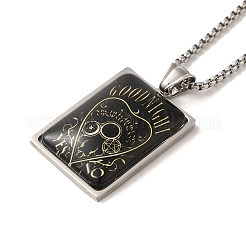 201 ожерелье из нержавеющей стали&nbsp;NJEW-P293-10P