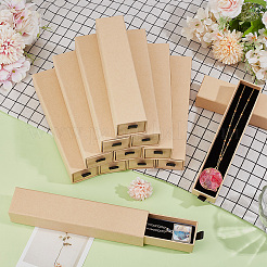 Rechteckige Papier-Halskettenaufbewahrung Geschenkschublade&nbsp;CON-WH0095-128B