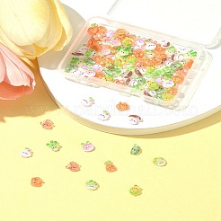 100 шт. 10 стиля мультяшных прозрачных смоляных кабошонов&nbsp;CRES-FS0001-20