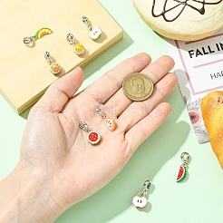 8 шт. 8 стиля сплав эмаль европейские подвески-шармы&nbsp;ENAM-CJ0007-04