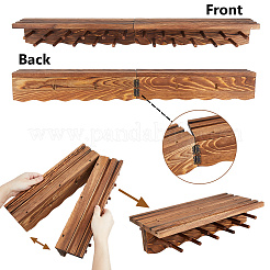 Présentoirs muraux multifonctionnels en bois de pin&nbsp;ODIS-WH0079-061