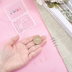 22 пара 925 плоских сережек-гвоздиков из стерлингового серебра&nbsp;STER-GO0001-58