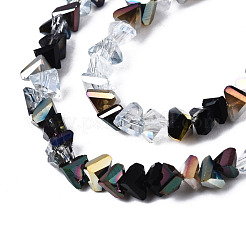 Стеклянные бусины с гальваническим покрытием &nbsp;EGLA-N002-06B