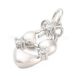 Латунные микро проложить кубического циркония подвески&nbsp;KK-H527-06A-P