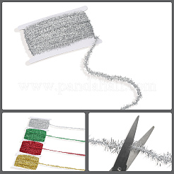 25 ярд полиэстеровой филигранной блестящей мишуры подвесная гирлянда&nbsp;DIY-CY0001-97D