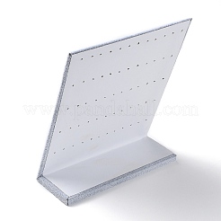 Деревянные покрытые бархатом стенды для сережек с наклонной спинкой&nbsp;NDIS-Q027-01A