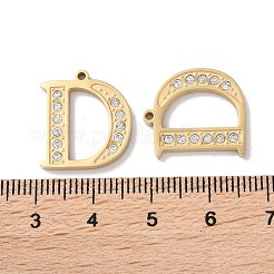 Pendenti in acciaio inossidabile 304 placcato oro 14k&nbsp;STAS-L022-157G-D