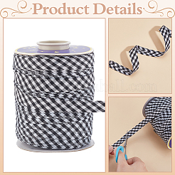100 ярд полиэстеровой клетчатой бейки с двойным сгибом&nbsp;OCOR-WH0101-66
