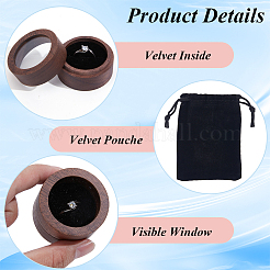 Ящики для хранения круглых деревянных колец&nbsp;BBC0002-25B