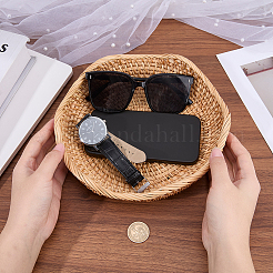 Panier de rangement en rotin&nbsp;AJEW-WH20054-338B