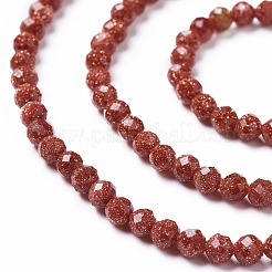 Chapelets de perles en goldstone synthétique&nbsp;X-G-L581A-004B