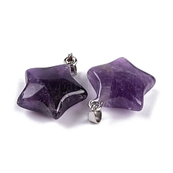 Подвески из натурального аметиста &nbsp;G-Q172-09P-07