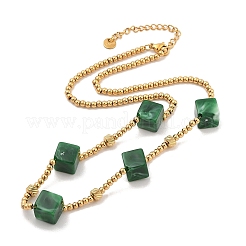 Collane di perline boho in acciaio inossidabile 304 color oro&nbsp;NJEW-A032-01G-01